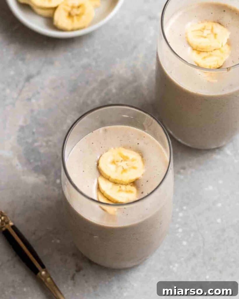 peanut butter banana smoothie