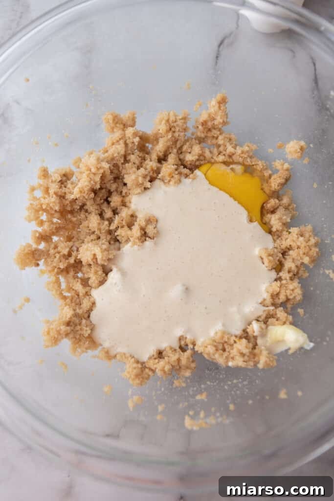 unmixed ingredients in a bowl