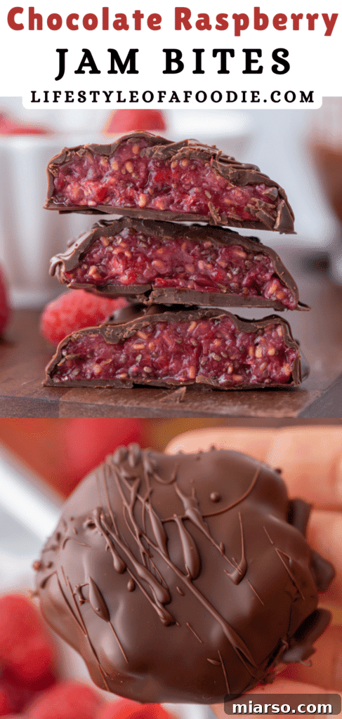 Chocolate Raspberry Jam Bites 