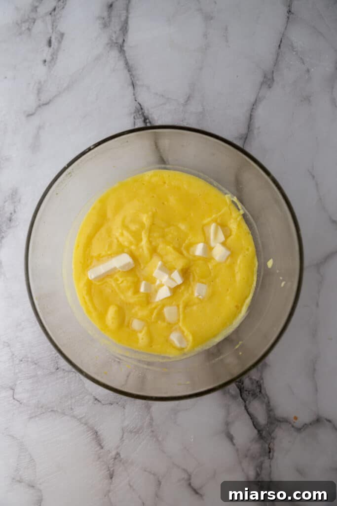 Microwave Magic: Luscious Lemon Curd in Minutes 7 Lemon curd mixture in a microwave-safe bowl, just before or during the microwaving process.