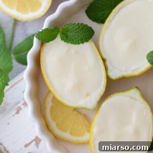 overhead shot of the easy lemon posset recipe