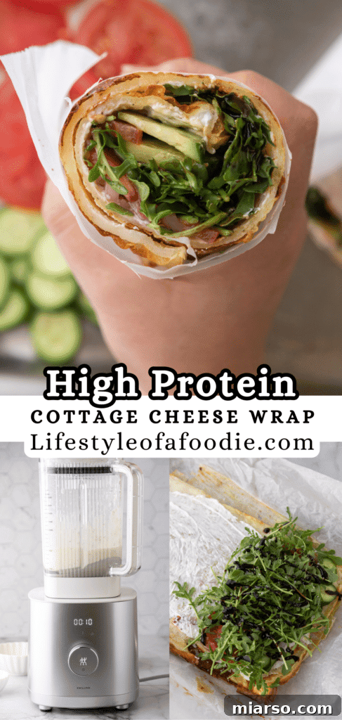 Viral Tiktok Cottage Cheese Wrap Recipe for high protein meals