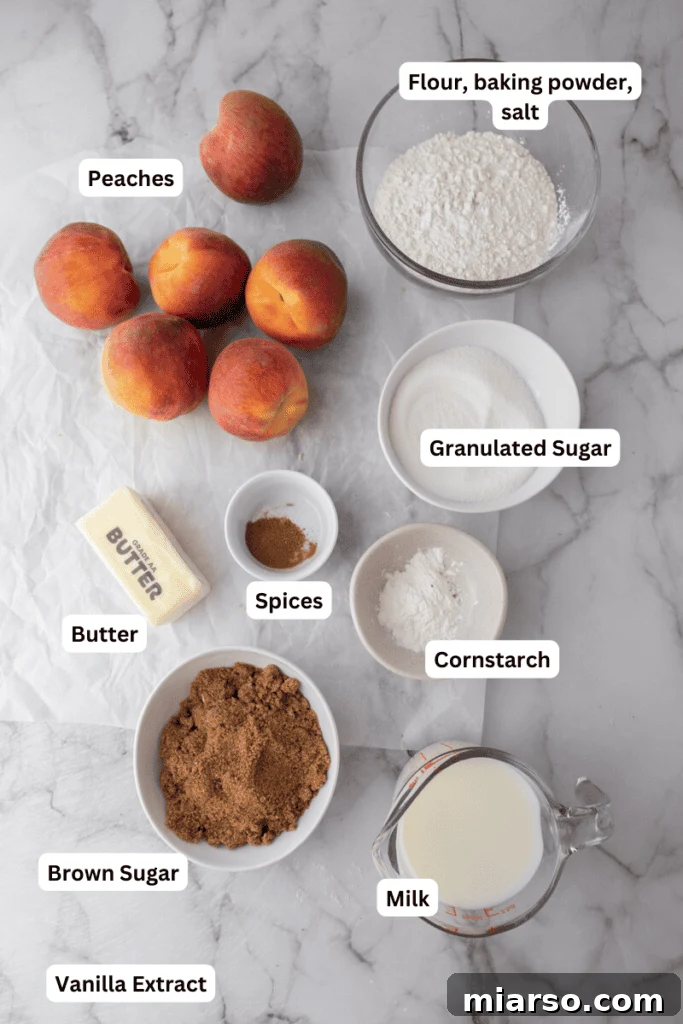 old fashioned peach cobbler recipe ingredients
