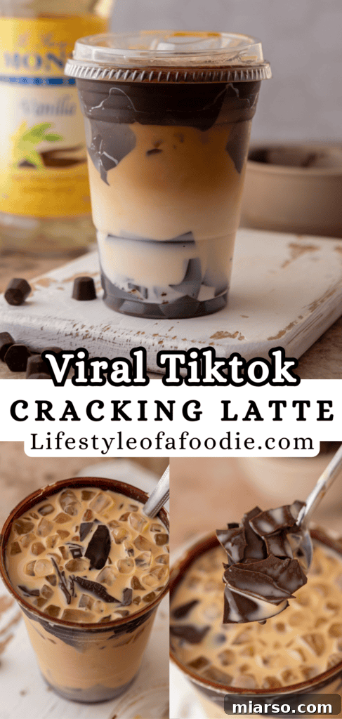Viral Tiktok Cracking Latte