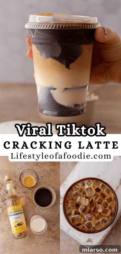 Viral Tiktok Cracking Latte