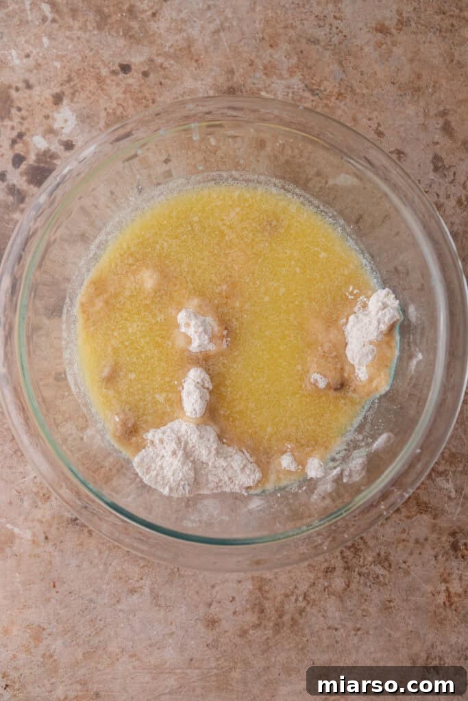 dough ingredients in a bowl