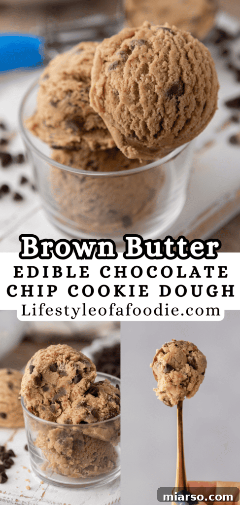 Perfect No Bake Chocolate Chip Cookie Dough 17 Brown Buter Edible Chocolate Chip Cookie Dough