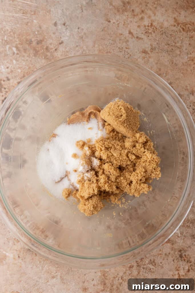 Perfect No Bake Chocolate Chip Cookie Dough 5 Wet ingredients in a bowl