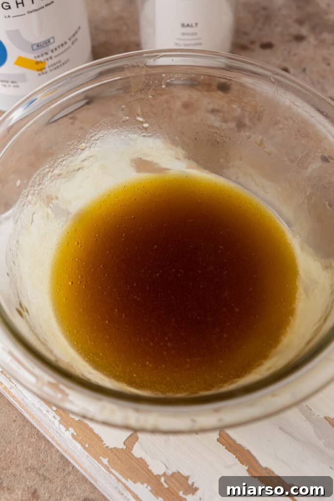 mixed ingredients in a bowl