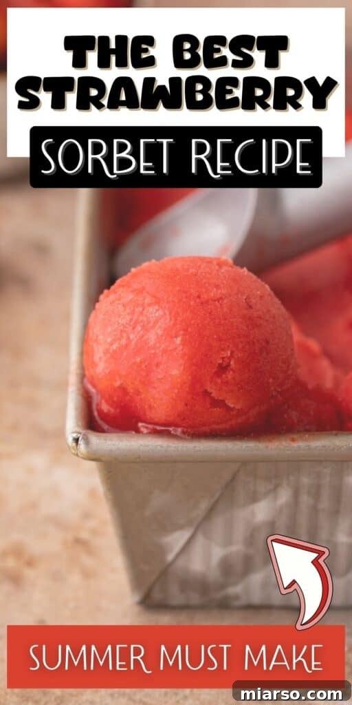 Delicious Strawberry Sorbet served in a glass, an ideal cool treat.