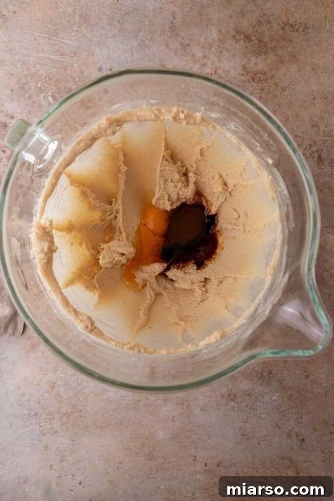 Creamed butter with eggs and espresso