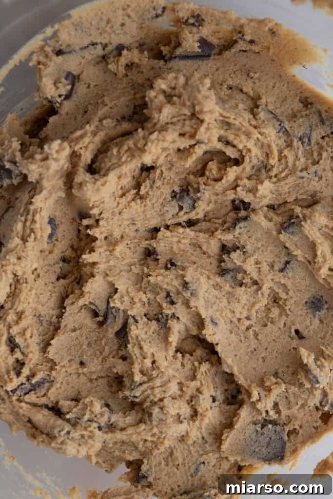 Cookie dough in a bowl