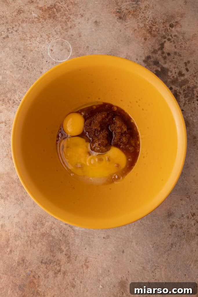 unmixed ingredients in a bowl
