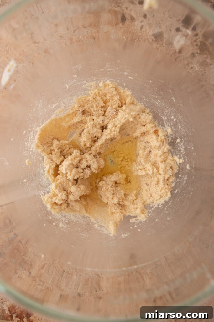 Simply Irresistible Banana Cake 5 Dry ingredients for banana cake in a bowl