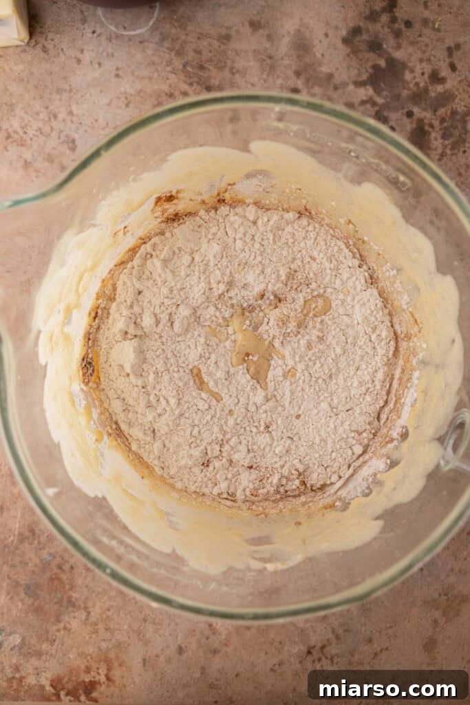 Simply Irresistible Banana Cake 8 Banana cake batter ready for the oven