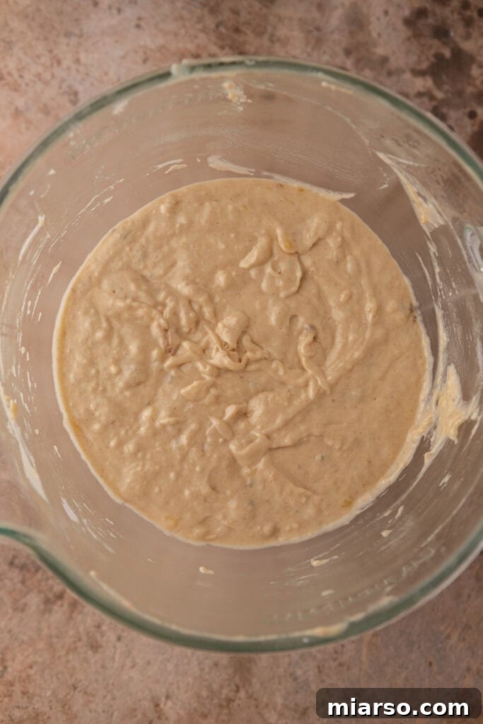 Simply Irresistible Banana Cake 9 Banana cake baking in the oven