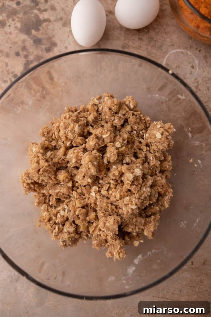mixed topping ingredients in a bowl