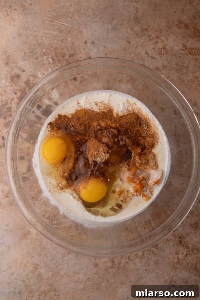 unmixed filling ingredients in a bowl