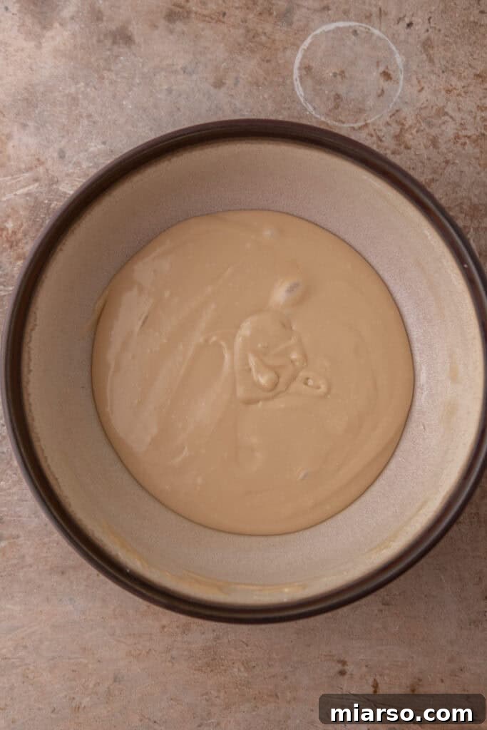 icing ingredients in a bowl