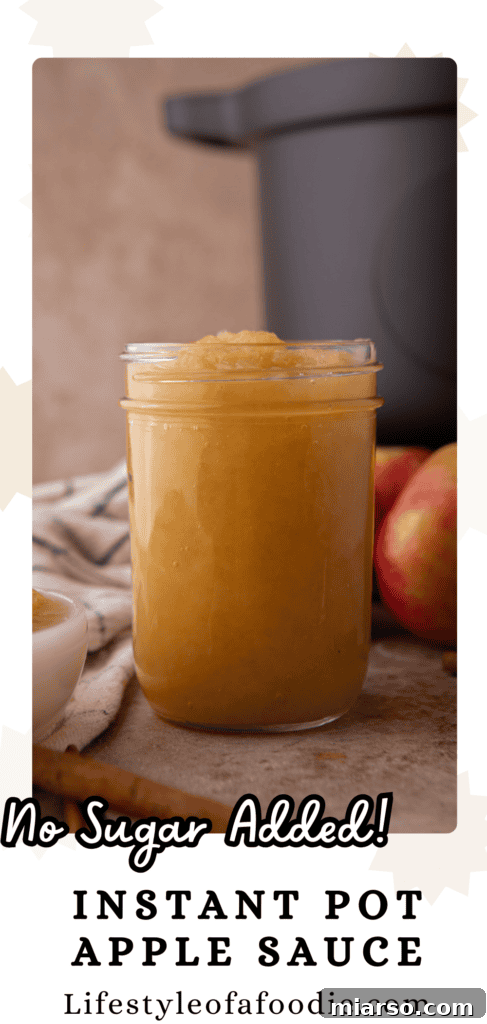 Effortless Instant Pot Applesauce Perfection 14 Instant Pot Applesauce close up in a spoon