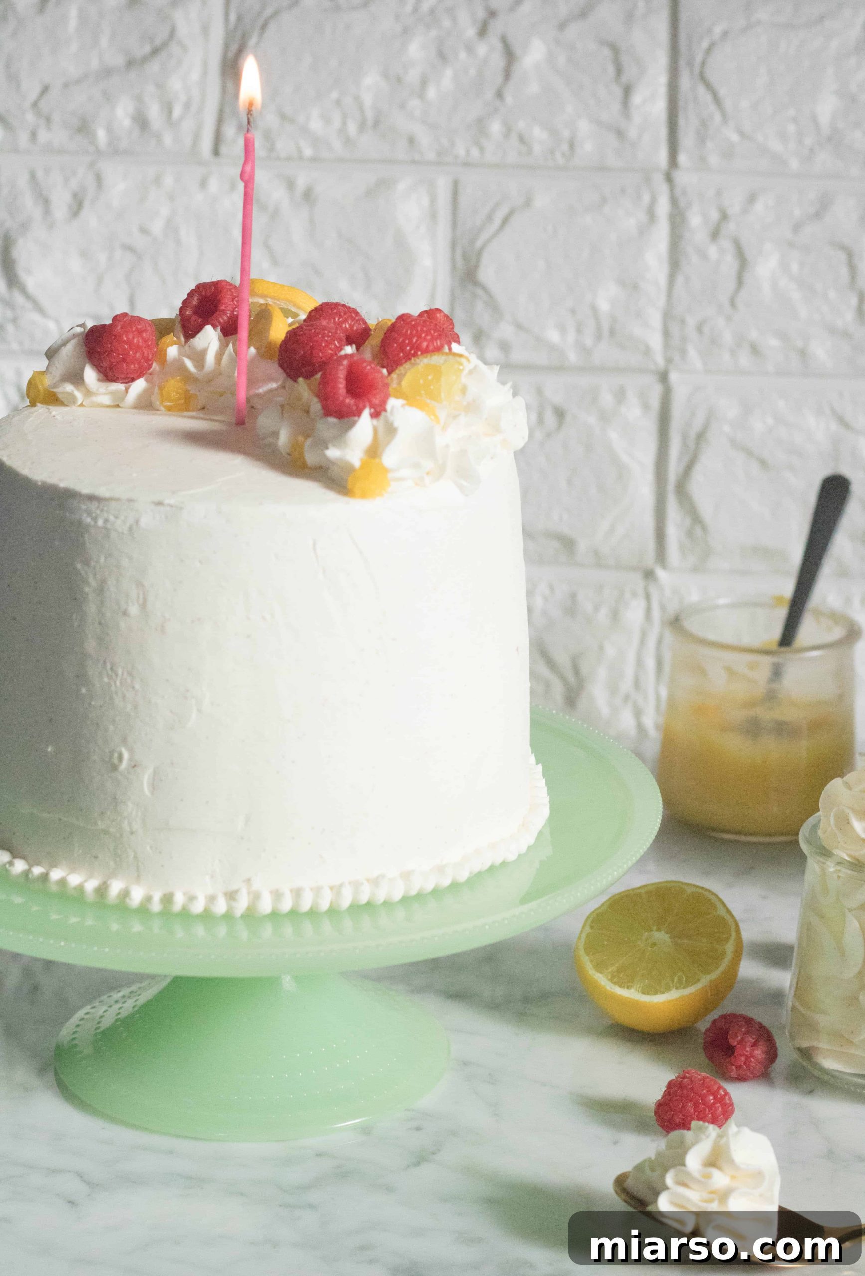 Sweet Serenity: 20 Baking Recipes for Stress Relief 24 Vanilla cake with lemon curd and Italian meringue buttercream for stress baking