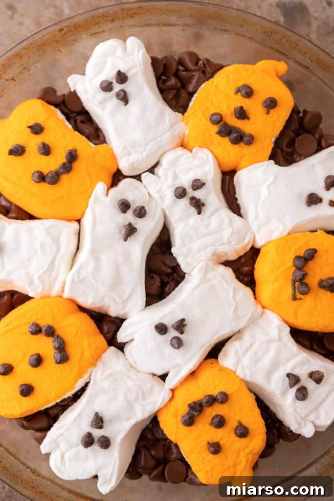 Bewitching Halloween S'mores Dip 4 Halloween S'mores Dip Recipe close up