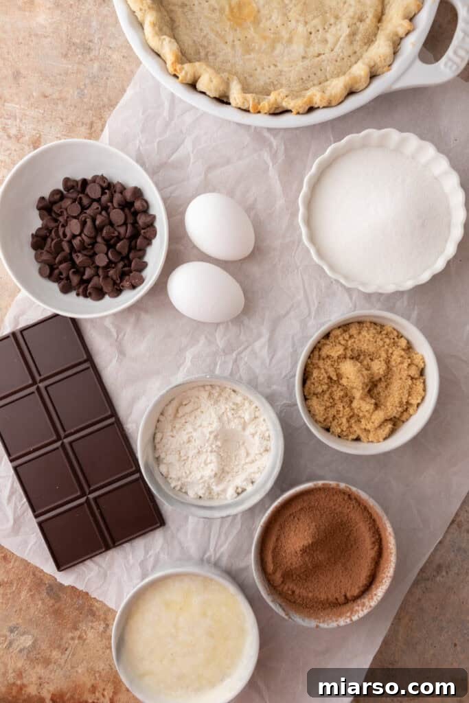 Ultimate Fudgy Brownie Pie 3 brownie pie recipe ingredients
