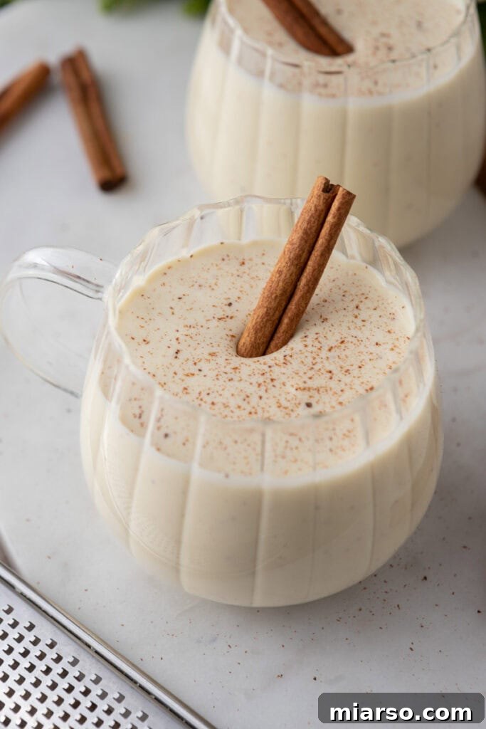 Craft Your Own Creamy Holiday Eggnog 2 homemade eggnog recipe in a glass