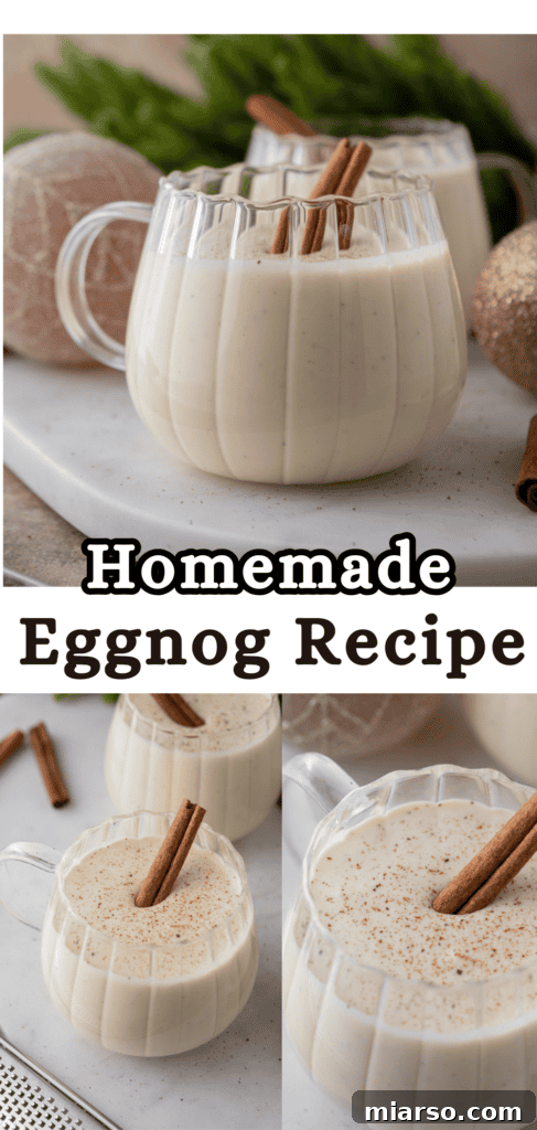 Craft Your Own Creamy Holiday Eggnog 15 homemade eggnog recipe pinterest pin