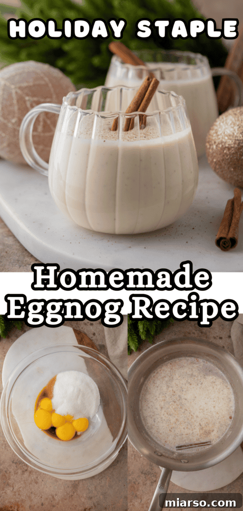 Craft Your Own Creamy Holiday Eggnog 17 homemade eggnog recipe pinterest pin