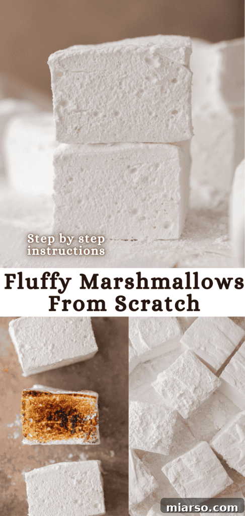 homemade marshmallows pinterest pin image 1