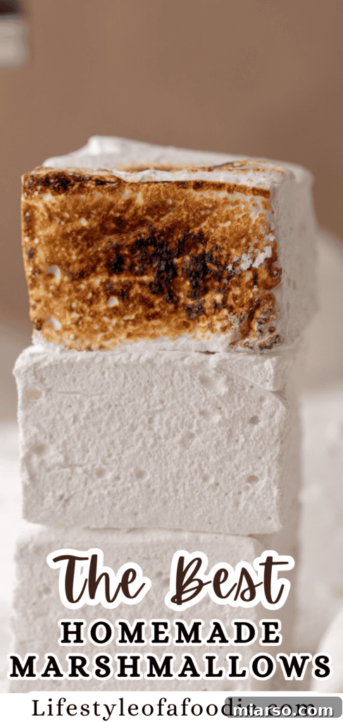 homemade marshmallows pinterest pin image 2