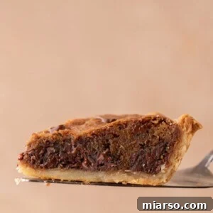 a slice of the chocolate chip cookie pie recipe
