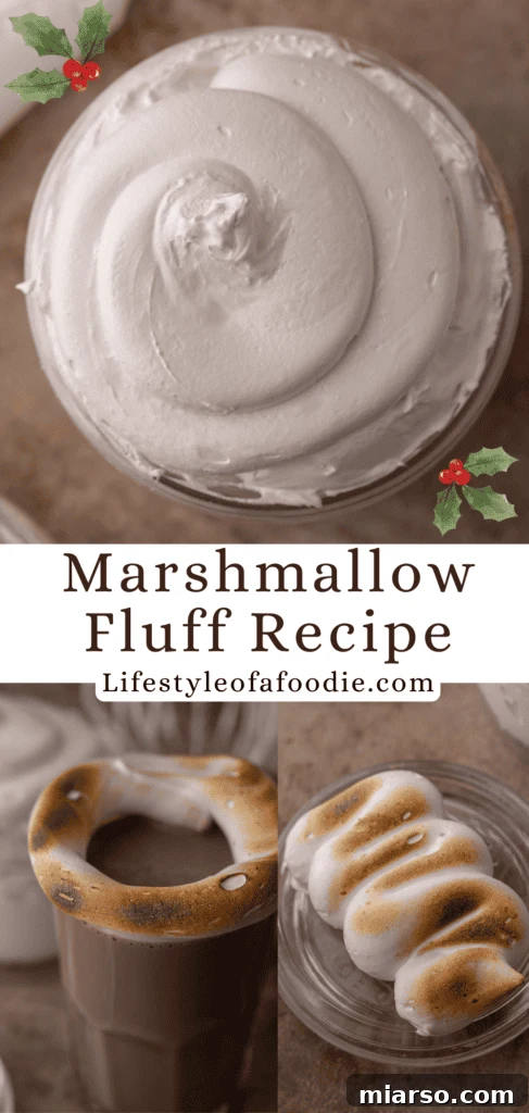 homemade marshmallow fluff recipe pinterest pin