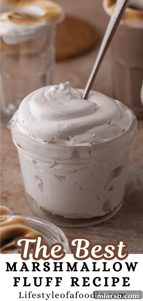homemade marshmallow fluff recipe pinterest pin