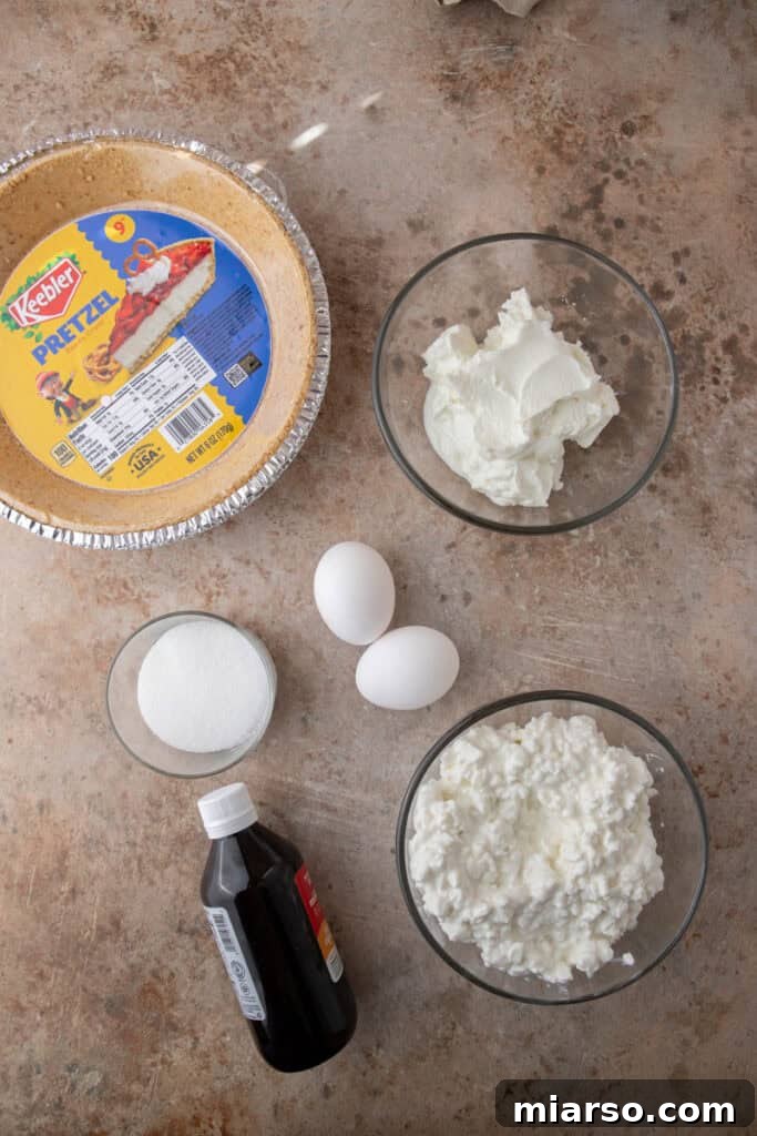 High Protein Cottage Cheese Cheesecake recipe ingredients