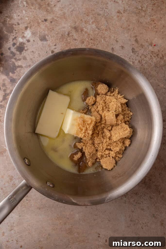 Sweet & Salty Holiday Ritz Toffee Bark 6 ingredients in a pot