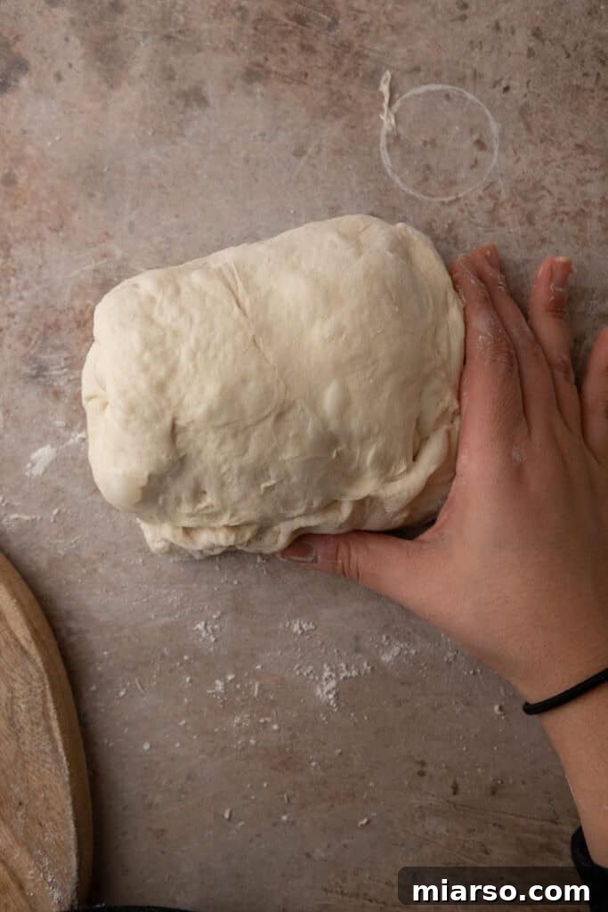 cheese on dough