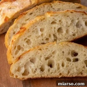 Small Batch Sourdough Bread Recipe cut into slices