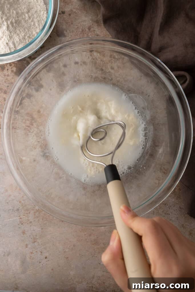 unmixed ingredients in a bowl