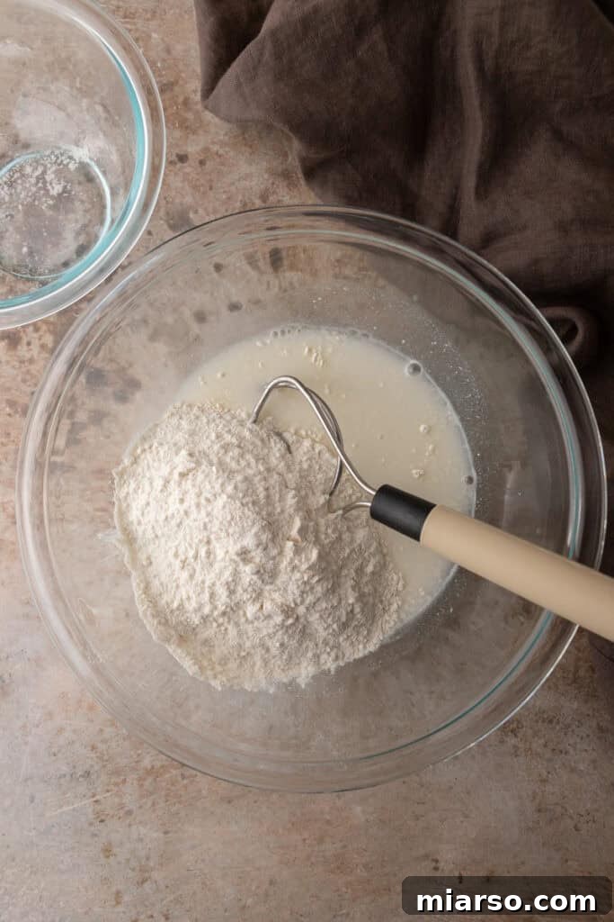unmixed ingredients in a bowl