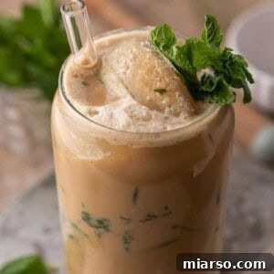 Philz Mint Mojito Iced Coffee close up