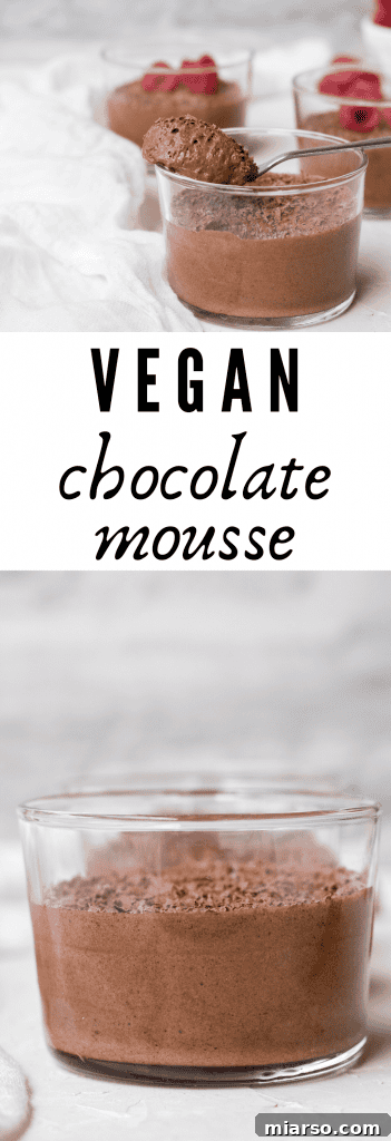 vegan chocolate mousse recipe