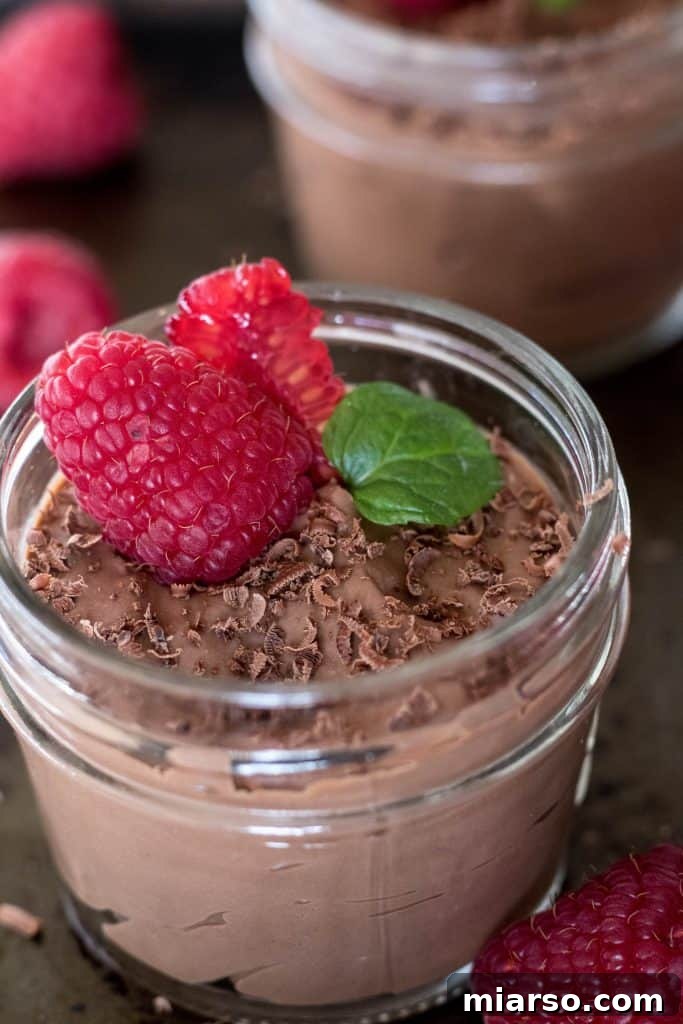 3 ingredient chocolate tofu mousse
