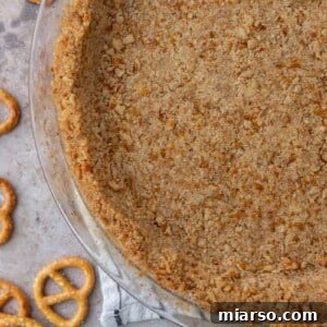 Ultimate Pretzel Pie Crust 14 Pretzel Pie Crust Recipe overhead shot