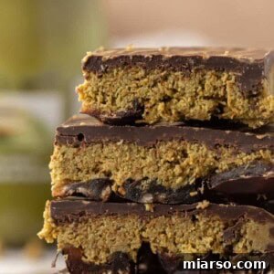 Dubai Chocolate Date Bark stacked on each other
