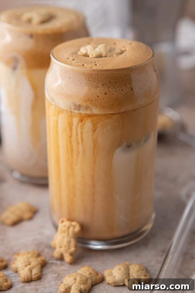 teddy graham latte side shot