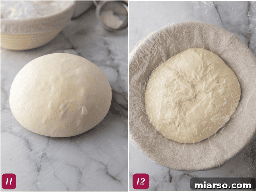 Elevate Your Baking Perfect Sourdough Croissant Bread 18 dough being folded