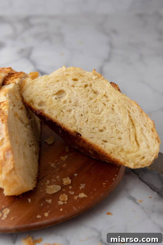 Elevate Your Baking Perfect Sourdough Croissant Bread 3 Inside of cut up sourdough croissant bread recipe
