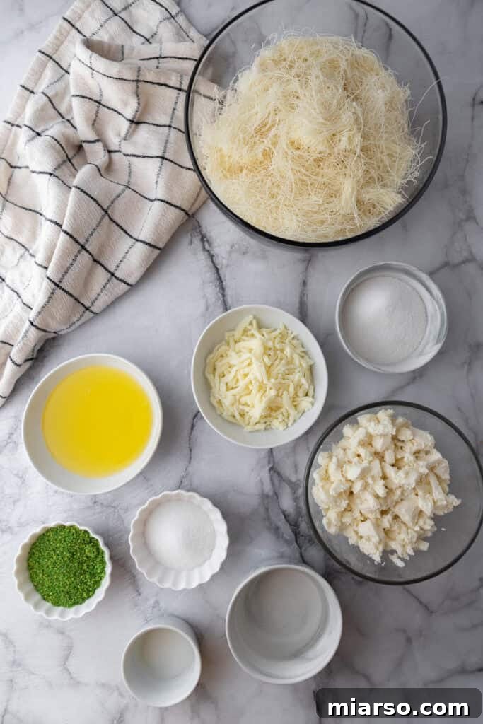 kunafa recipe ingredients
